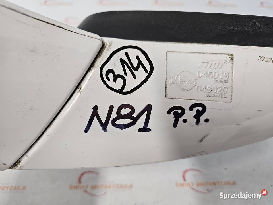 MOKKA A 18r Lusterko prawe 7pin białe anglik świętokrzyskie Kielce