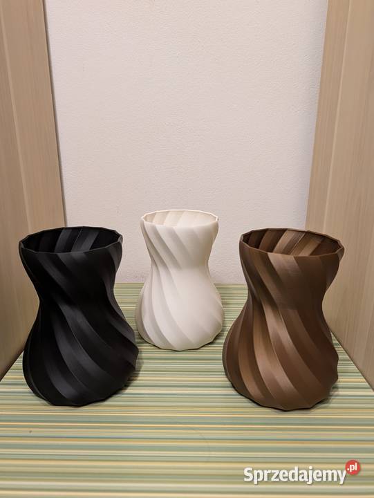 Wazony dekoracyjne nowoczesne 3D plastikowe wielokolorowy Gorlice sprzedam