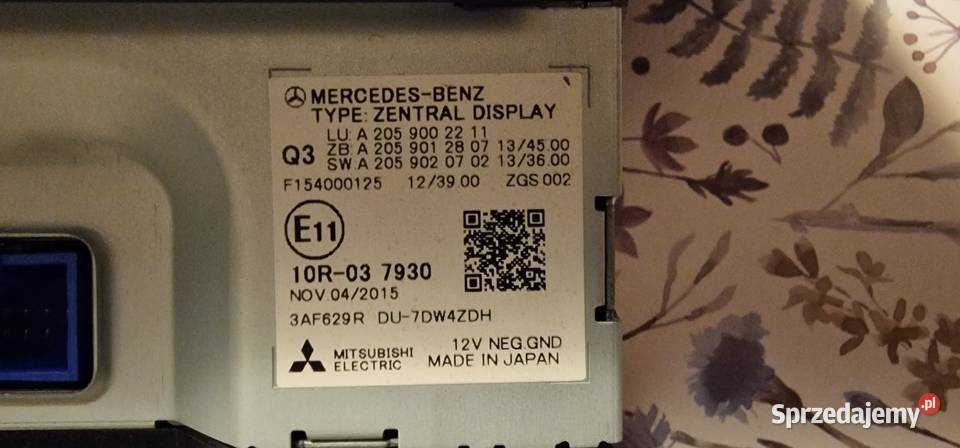 Centralny wyświetlacz COMAND do MercedesBenz Bielawa