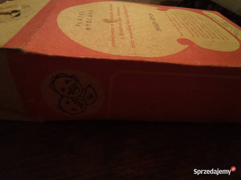 Pudełko płatkach mydlanych PRL Warszawa