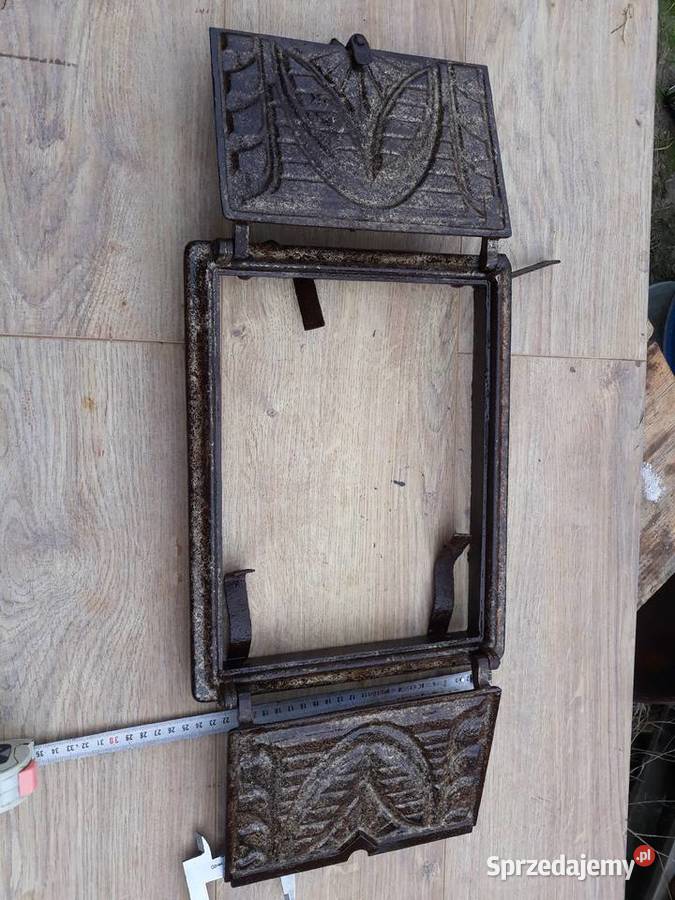 żeliwne drzwiczki pieca koza cygan cyganek sprzedam