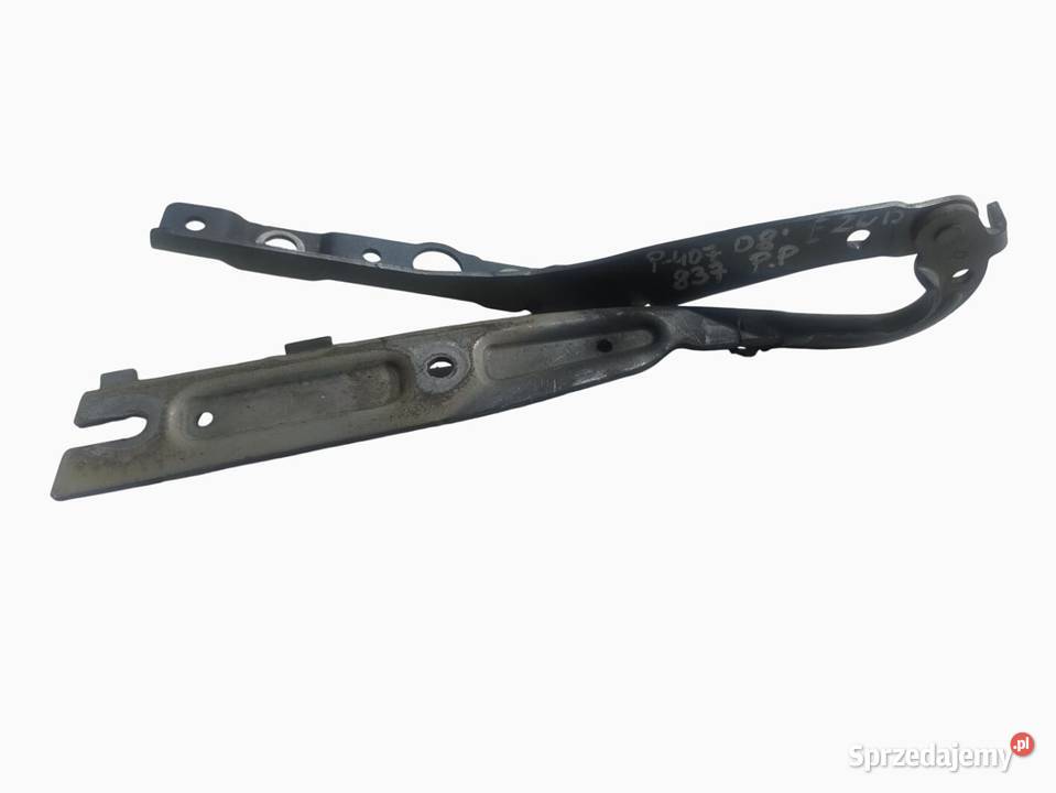 ZAWIAS MASKI PRAWY PEUGEOT 407 EZWD 9640968780 Zawiasy, bolce i prowadnice wielkopolskie