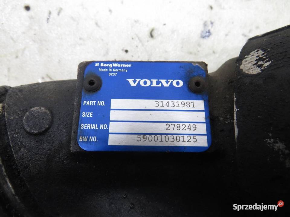 ZAWÓR TURBINY VOLVO V40 II 20 D4 31431981