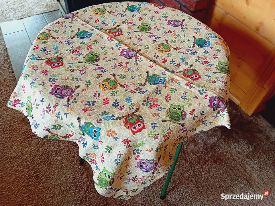 Obrus gobelinowy z motywem sówek Alwernia