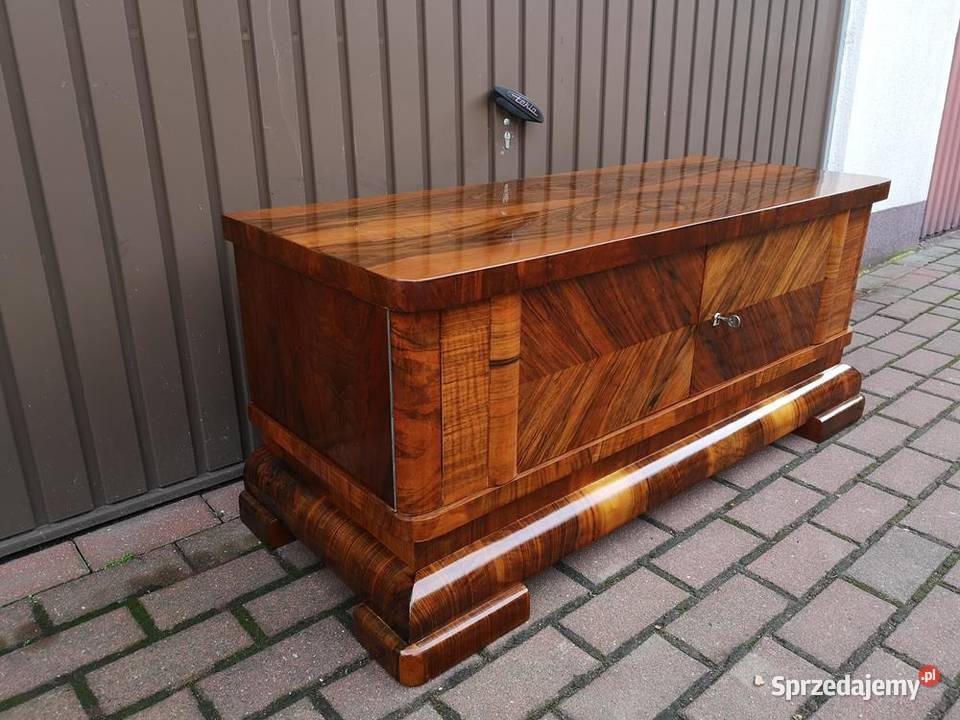 Komoda ARTDECO Orzech Niska Stara Antyk Politura Swarzędz