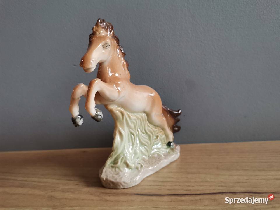 Stara figurka porcelanowa Koń Katowice
