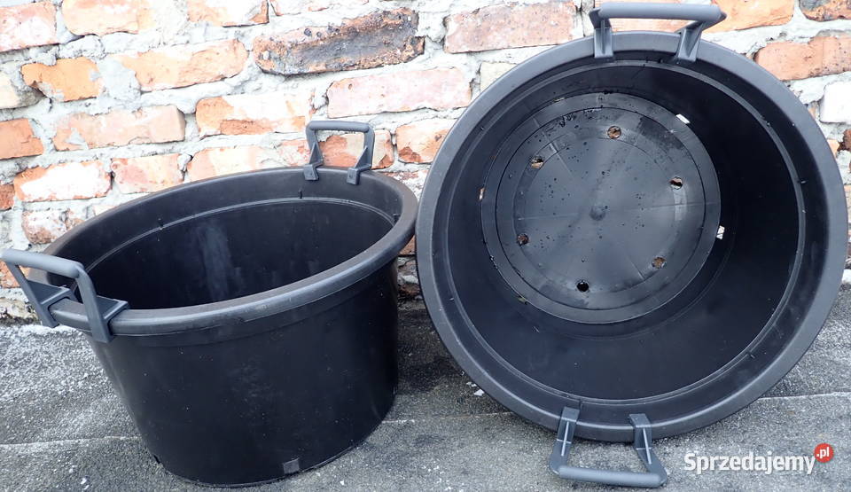 Doniczki 35L litrów SZEROKIE z uchwytami grube Siewierz
