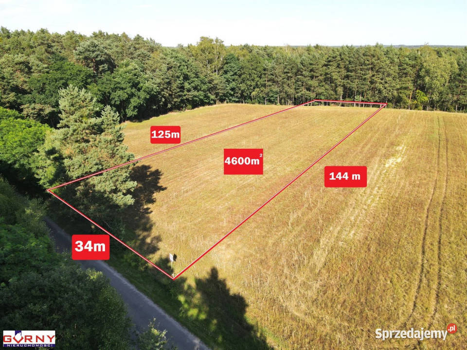 Działka 4600m2 Stobnica