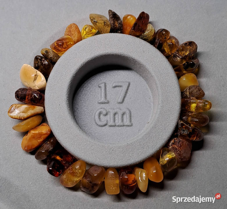 Bransoletka bursztyn bryłki miks Warszawa