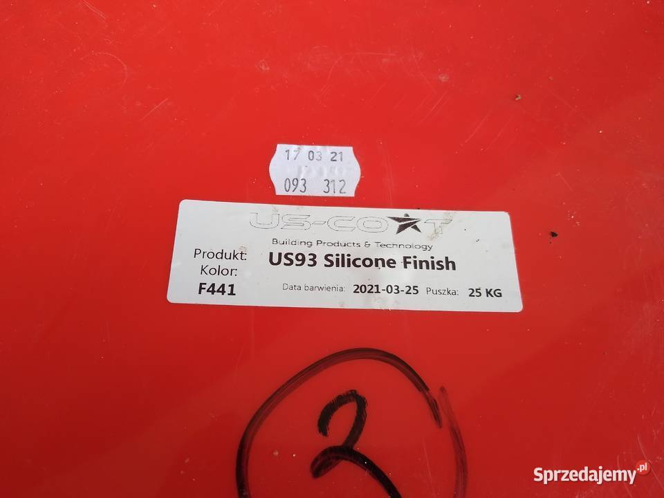 TYNK SILIKONOWY elewacyjny US93 USCOAT 25 Piaseczno sprzedam