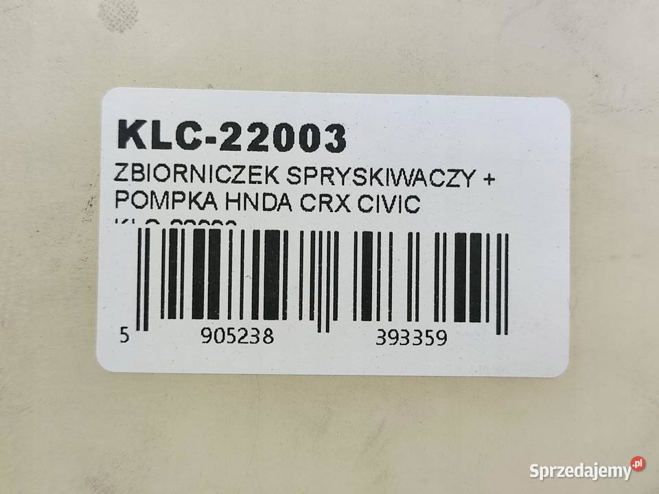 ZBIORNICZEK SPRYSKIWACZY POMPKA HONDA CIVIC IV osobowe