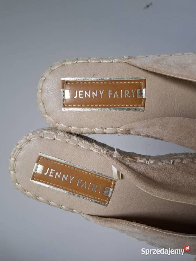 Jenny Fairy 38 damskie klapki koturny espadryle Kraków
