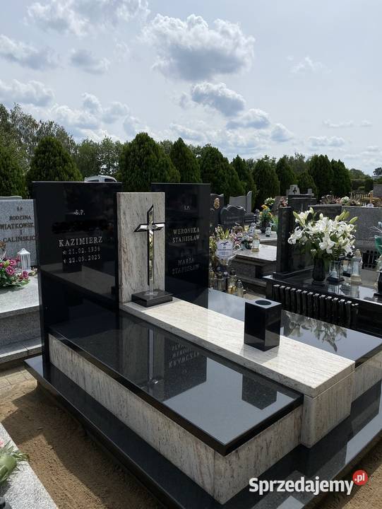 NAGROBKI POMNIKI GRANITOWE MONTAŻ PRODUKCJA Twardogóra