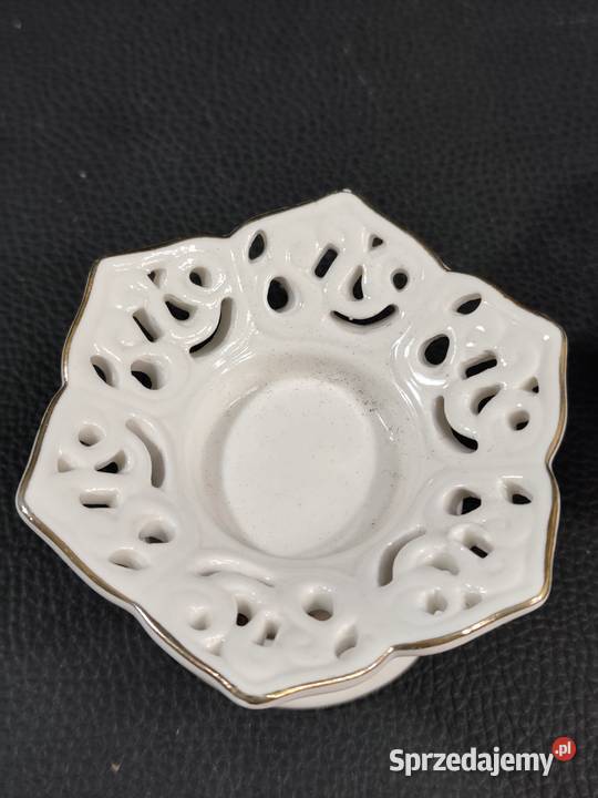 Porcelanowy Świecznik Vintage Na Tealighty Poddębice