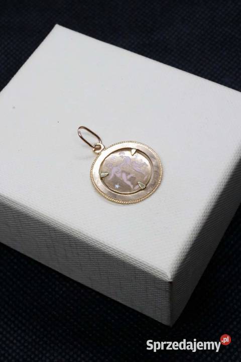 ZŁOTA ZAWIESZKA ZNAK ZODIAKU BLIŹNIĘTA zachodniopomorskie Kołobrzeg