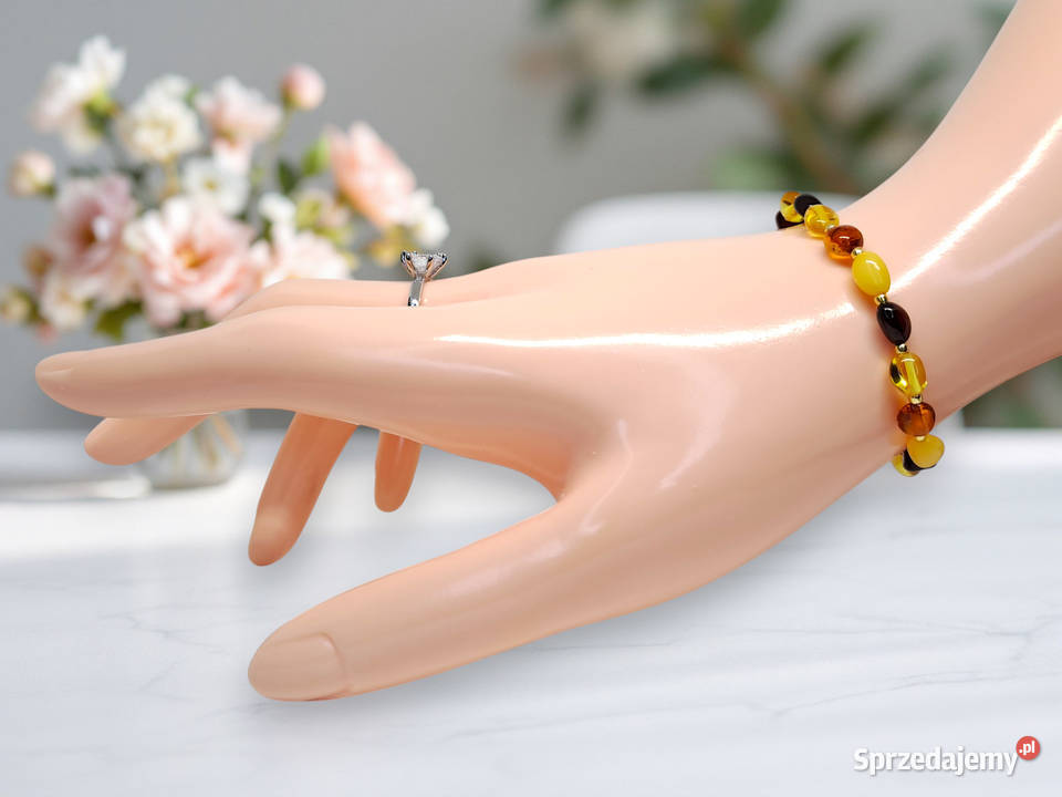 Bransoletka z bursztynu bursztyn bałtycki mazowieckie