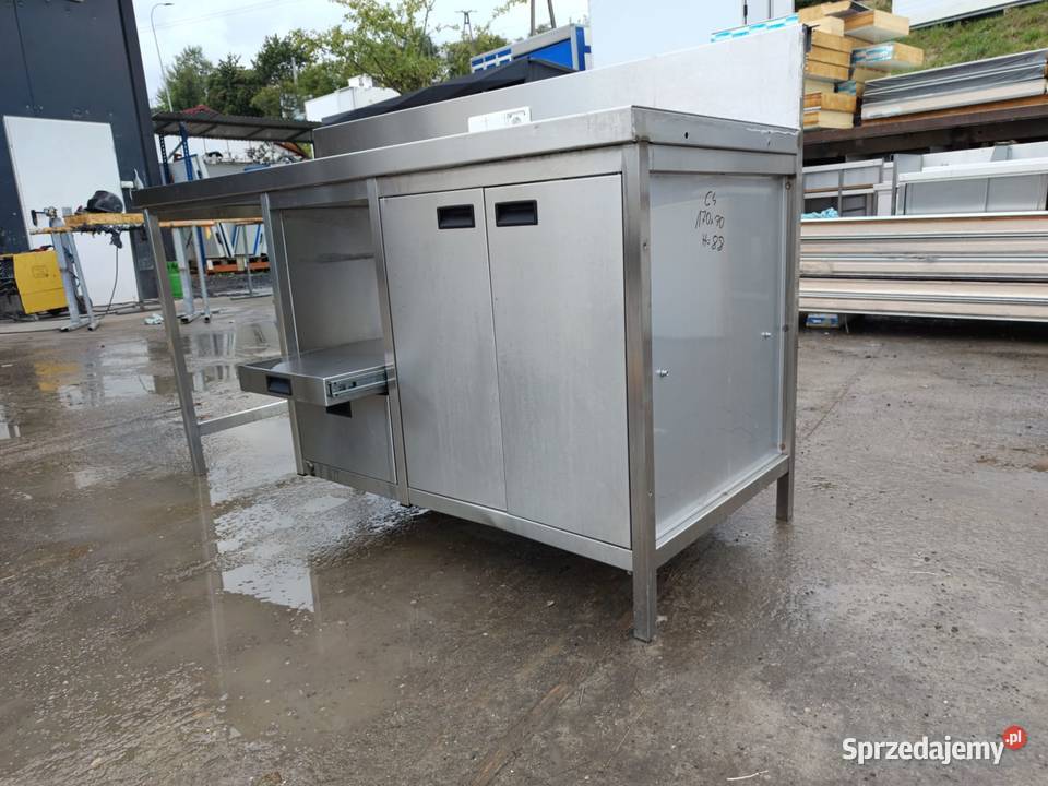 Stół nierdzewny roboczy gastronomiczny z szafka Gastronomia Biznes i Przemysł małopolskie Laskowa