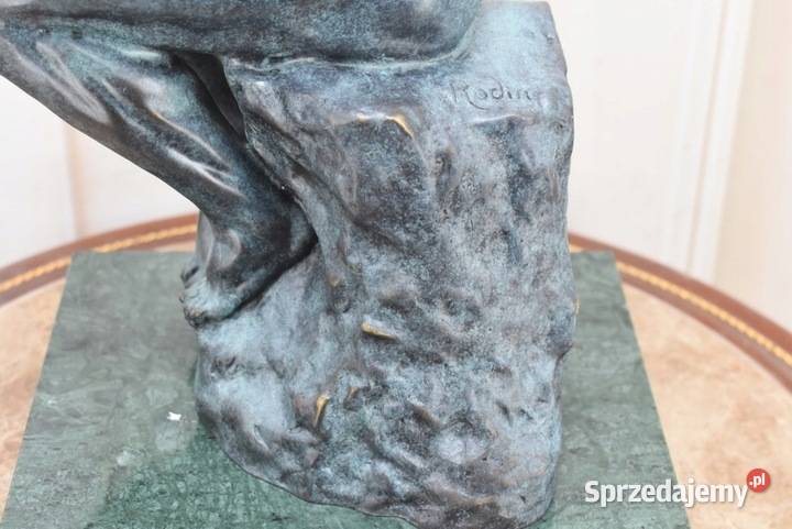 Patynowa Figura Myśliciel Zamyślony Człowiek Kraków