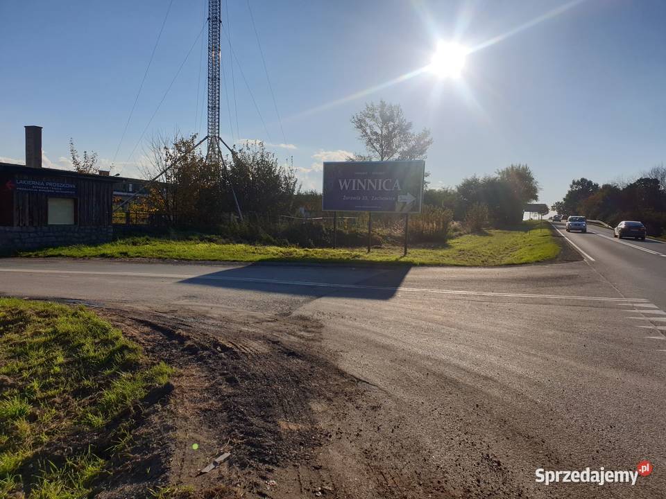 Do wynajęcia działka pod baner Bilbord reklama Gniechowice