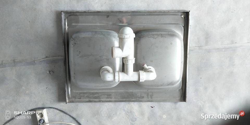 Zlewozmywak nierdzewny Alu dwukomorowy