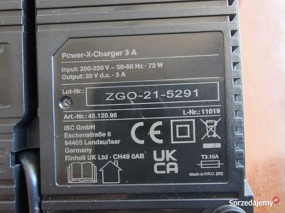 EINHELL 3 A 4512096 Ładowarka sprawna Zestawy elektronarzędzi małopolskie