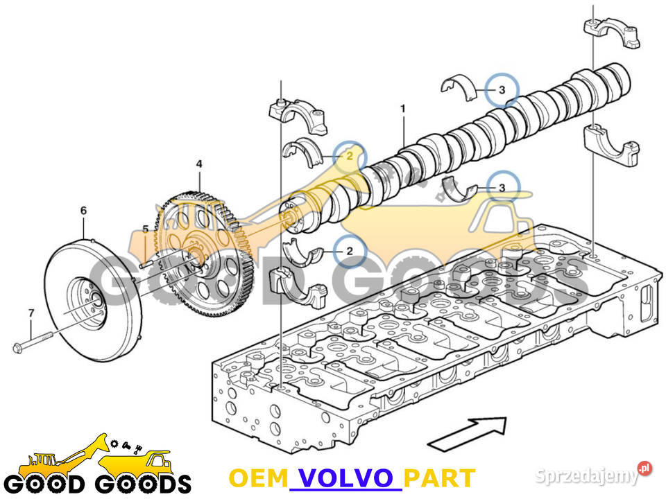 VOLVO PANEWKI WAŁKA ROZRZĄDU 22879254 21138998 Władysławów