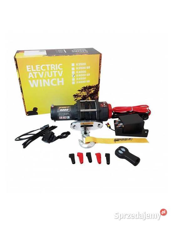 Wyciągarka Kangaroowinch K4000 12V liną osobowe Motoryzacja Pasłęk