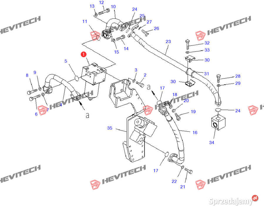 Obudowa filtra Komatsu 2079705111 wielkopolskie Gądki