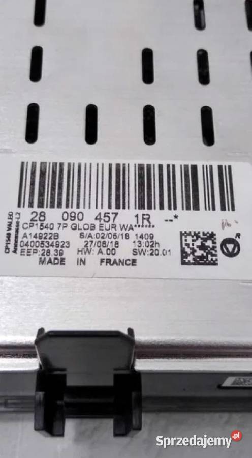 RENAULT MEGANE IV WYSWIETLACZNAVI PANEL Wieliczka
