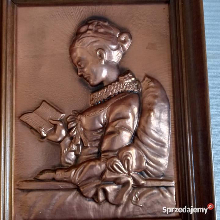 Obraz płaskorzeźba Złota dama