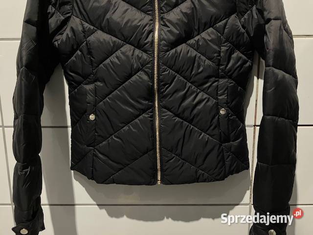 czarna kurtka pikowana xxs 32 stójka kołnierz Toruń