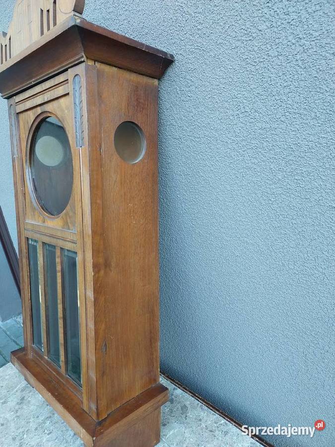 S096 Skrzynia obudowa starego zegara fazowane Tczew