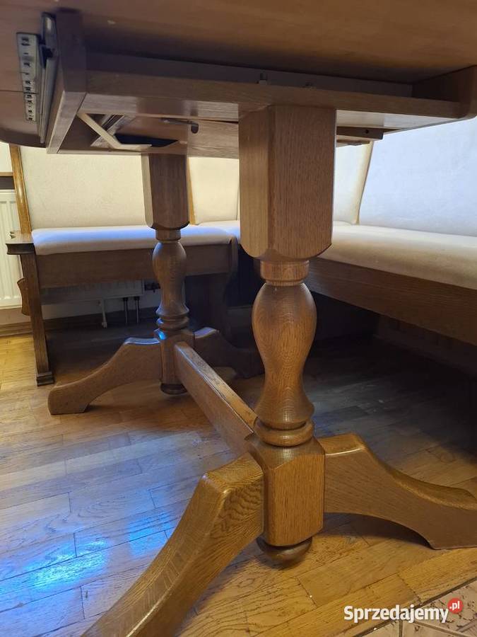 Stół dębowy rozkładany 80x120 mazowieckie Warszawa