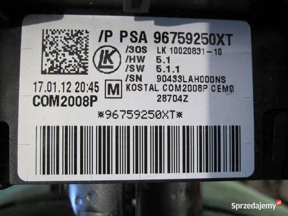 CITROEN C4 II B7 przełącznik zespolony