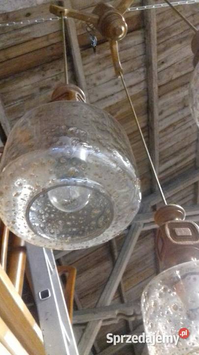 Retro lampa wiszaca zwisy Trzy ramiona zwisow Lampy wiszące dolnośląskie Lubań