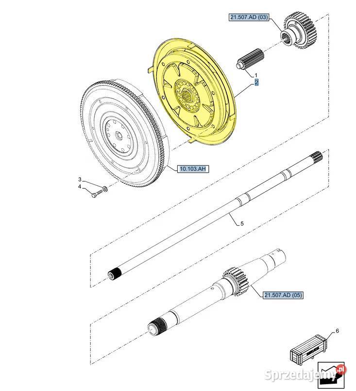 Tłumik drgań Case Holland 84266464 ORYGINAŁ CNH Białystok sprzedam
