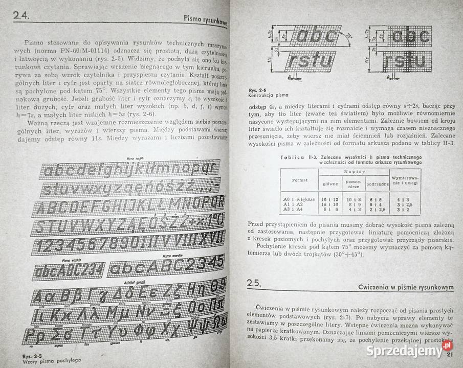 Rysunek techniczny Tadeusz Buksiński Antoni Rok wydania 1980 Chełm