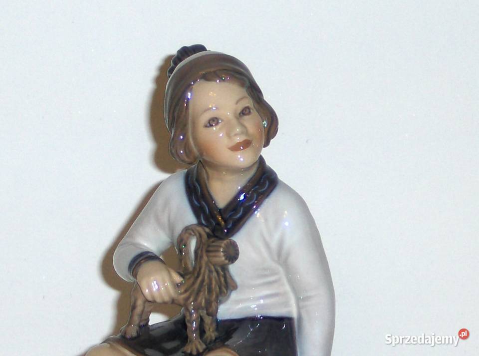 Dahl Jensen Porcelanowa figurka 1158 F UNIKAT łódzkie Łódź