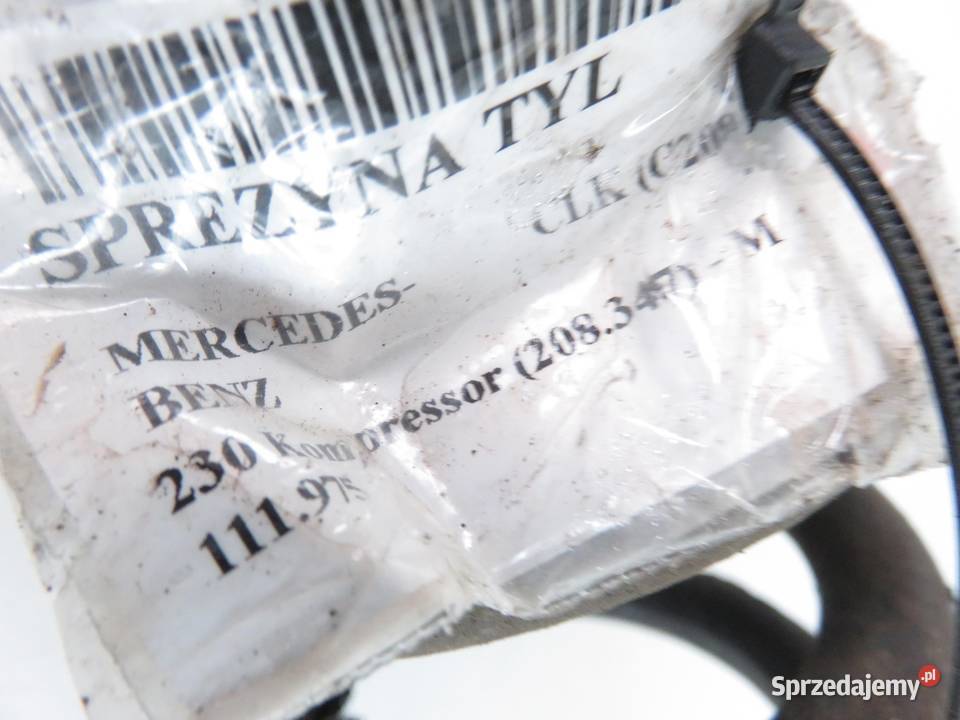 SPRĘŻYNA TYŁ MERCEDESBENZ CLK C208