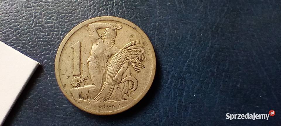 Stare monety 1 korona 1929 Czechosłowacja Lesko