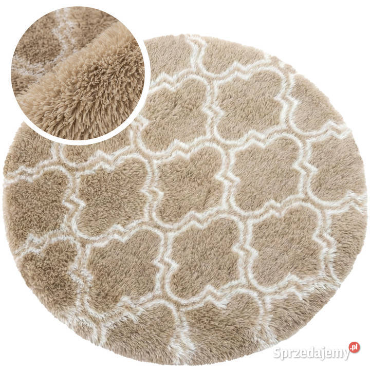 Dywan okrągły do salonu shaggy DECOR Opole