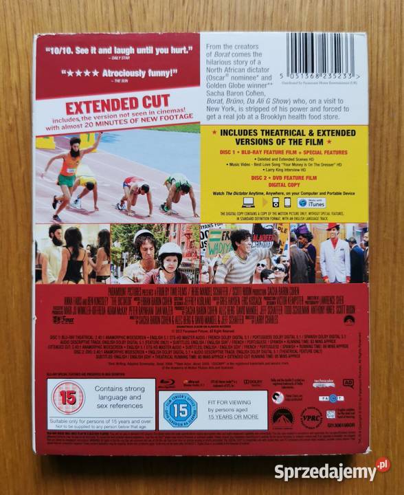 The Dictator Dyktator Bluray DVD En 2012 Parzęczew sprzedam