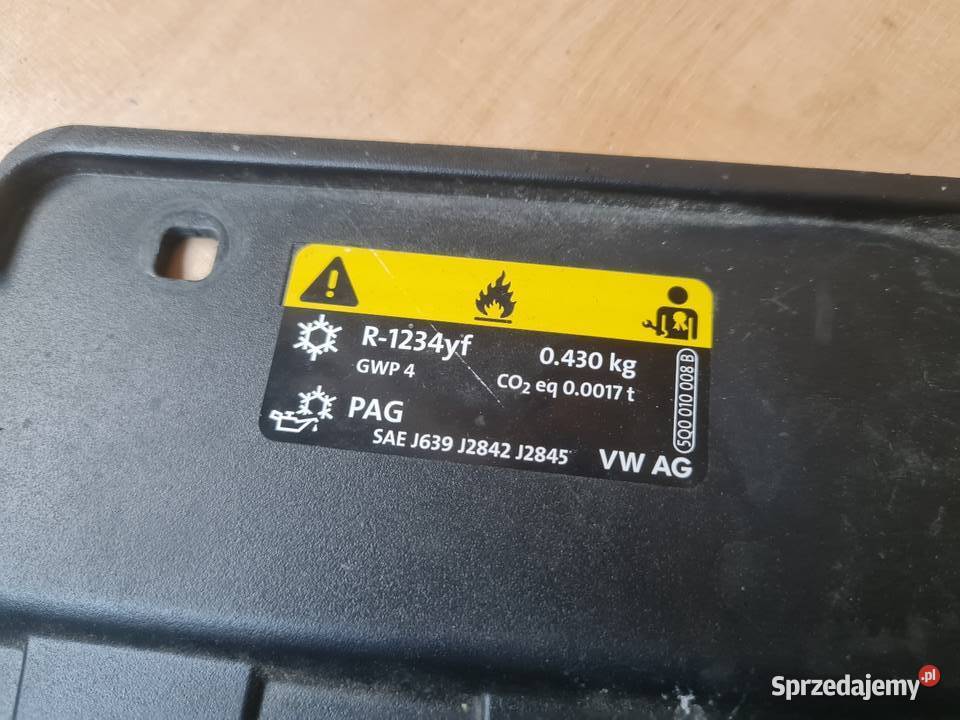 Naklejka do klimy VW TCross R1234yf 5Q0010008B