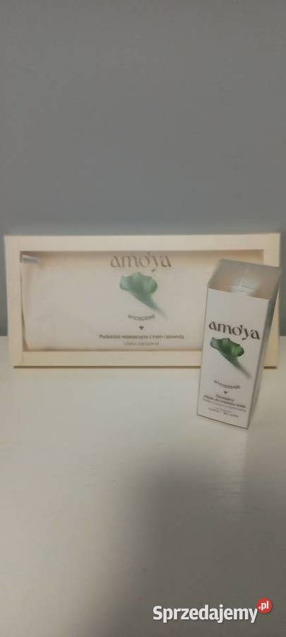 Olejek do masażu i poduszka antystresowa amoya