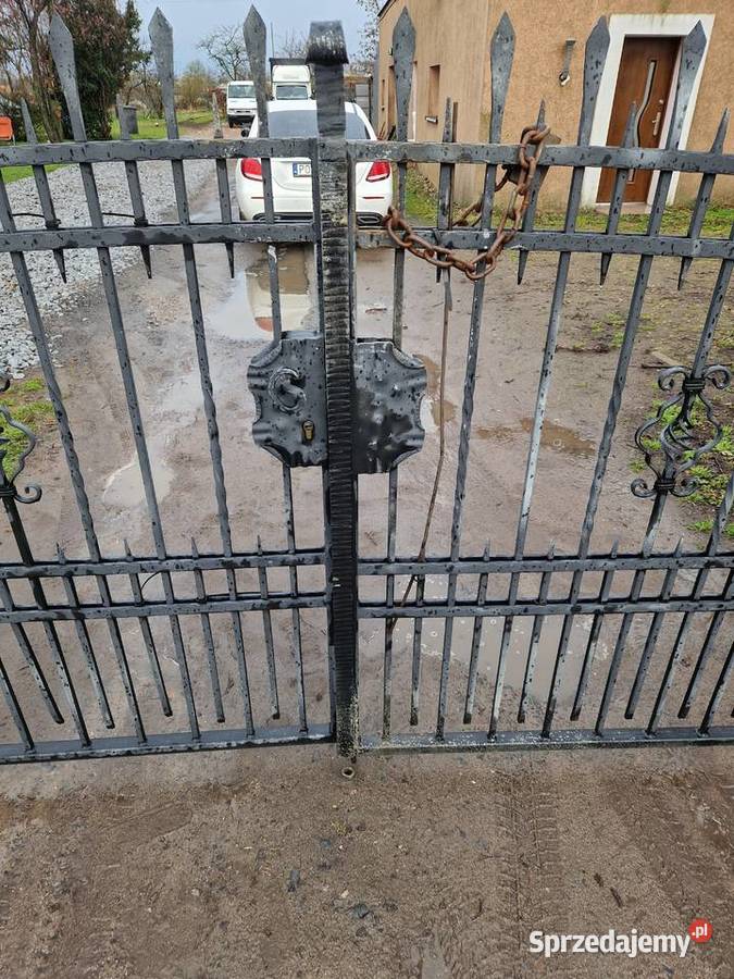 Brama kuta dwuskrzydłowa z napędem 4m skrzydłowa Września sprzedam