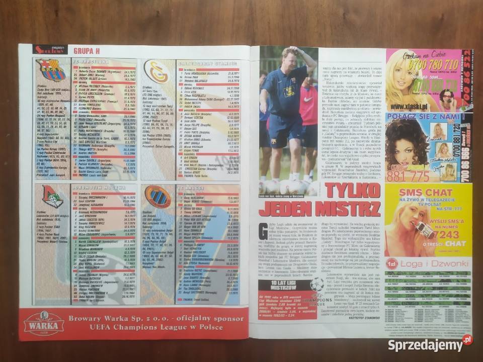 Skarb kibica liga mistrzów sezon 200203 Łódź