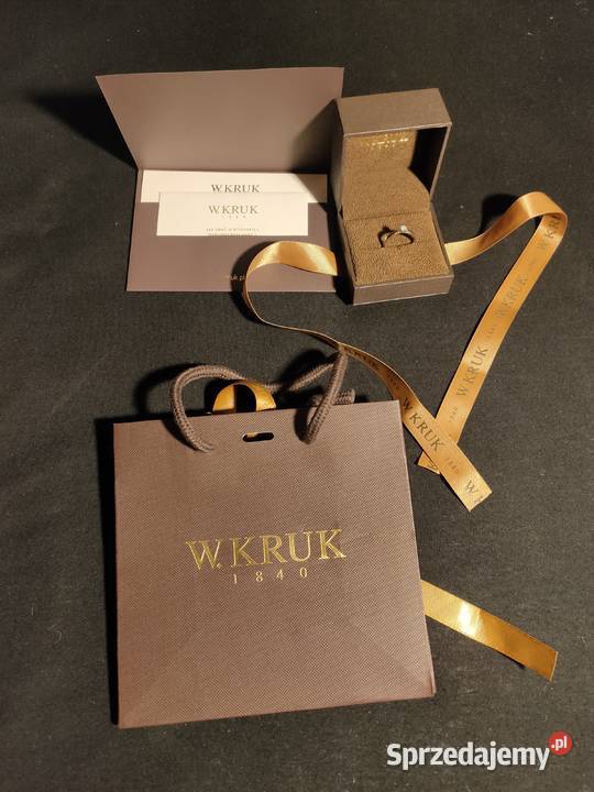 Pierścionek WKruk ZNNPB10B złoty z brylantem śląskie Lubliniec