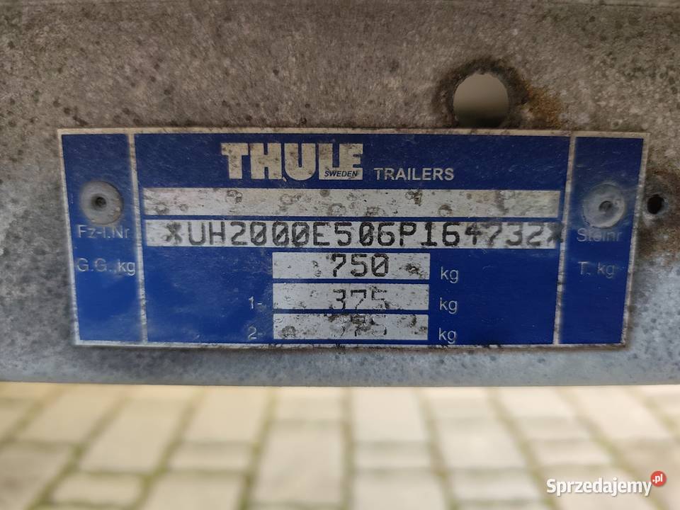 Przyczepa THULEBRENDERUP DMC 750 Zarejestrowana świętokrzyskie Wodzisław