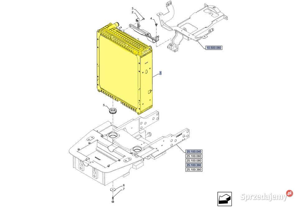 Chłodnica Case Holland Steyr 47609466 ORYGINAŁ Białystok