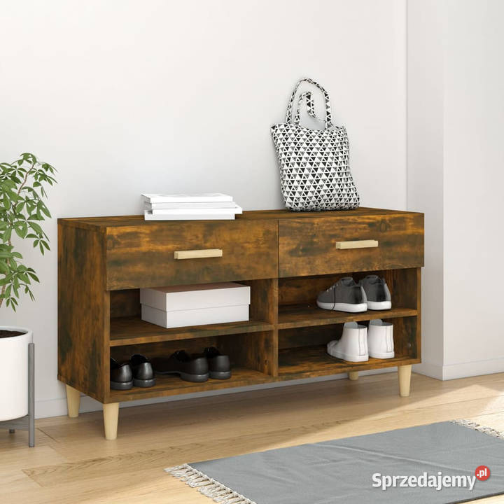 Szafka na buty przydymiony dąb 102x35x55
